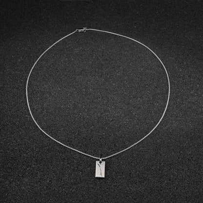 Stelvio Pass Pendant Square - Silver