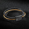 Tarmac Chain Multi-cuff Bracelet - Black