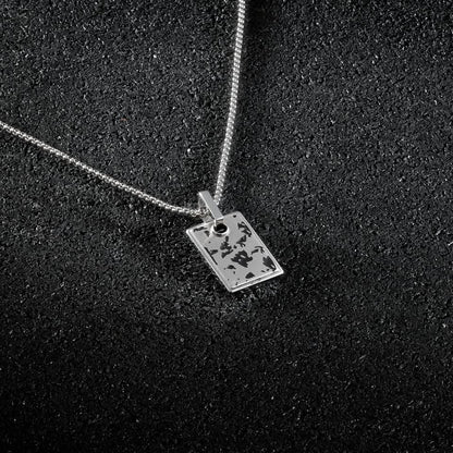 Open Road Pendant Square - Silver