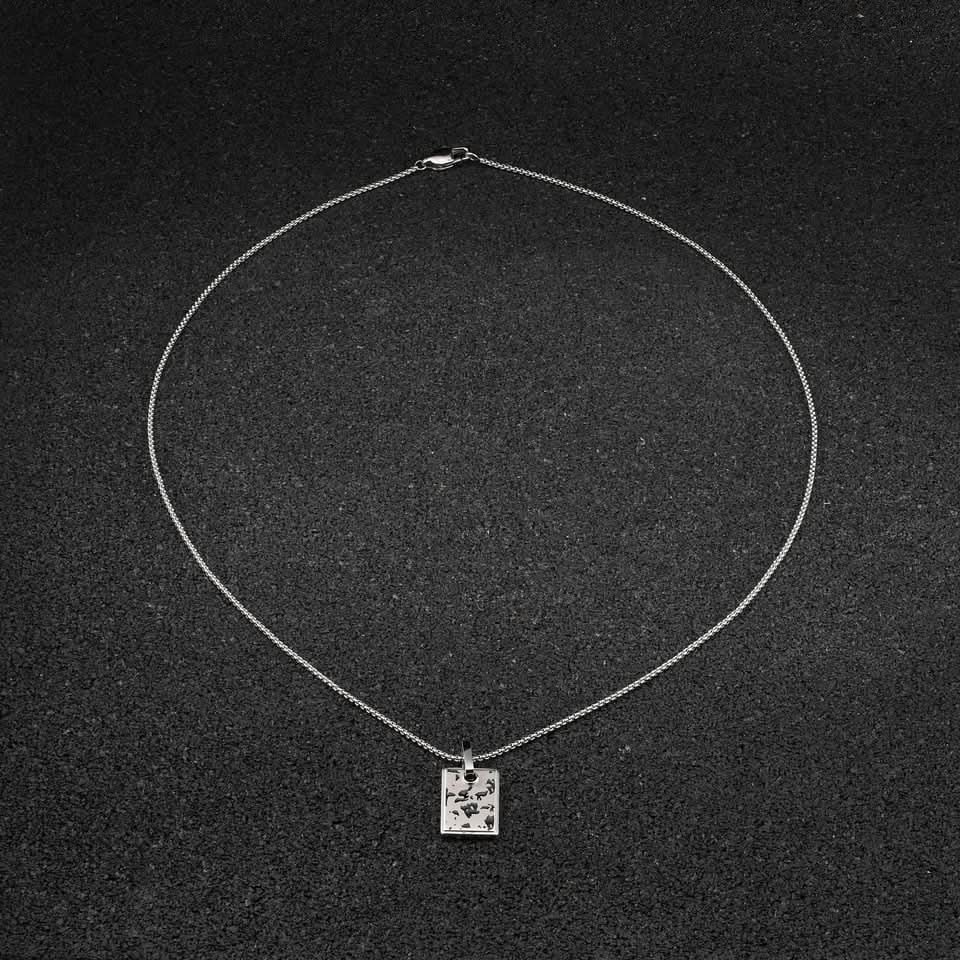 Open Road Pendant Square - Silver
