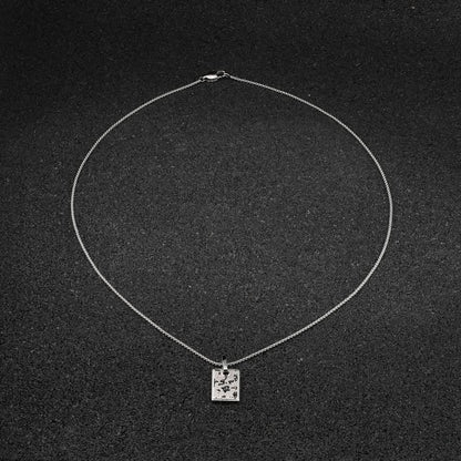 Open Road Pendant Square - Silver
