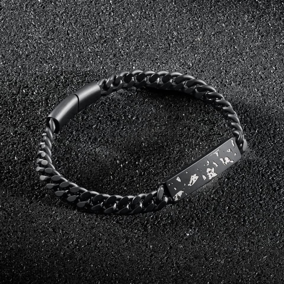 Open Road Cuban Bracelet - Black