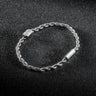 Stelvio Charm Rope Bracelet 3mm - Silver