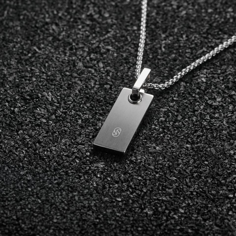 Stelvio Pass Pendant Square - Silver