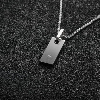 Stelvio Pass Pendant Square - Silver