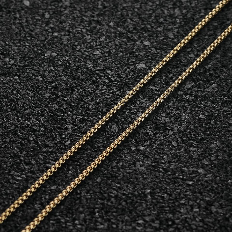Stelvio Pass Pendant Square - Gold