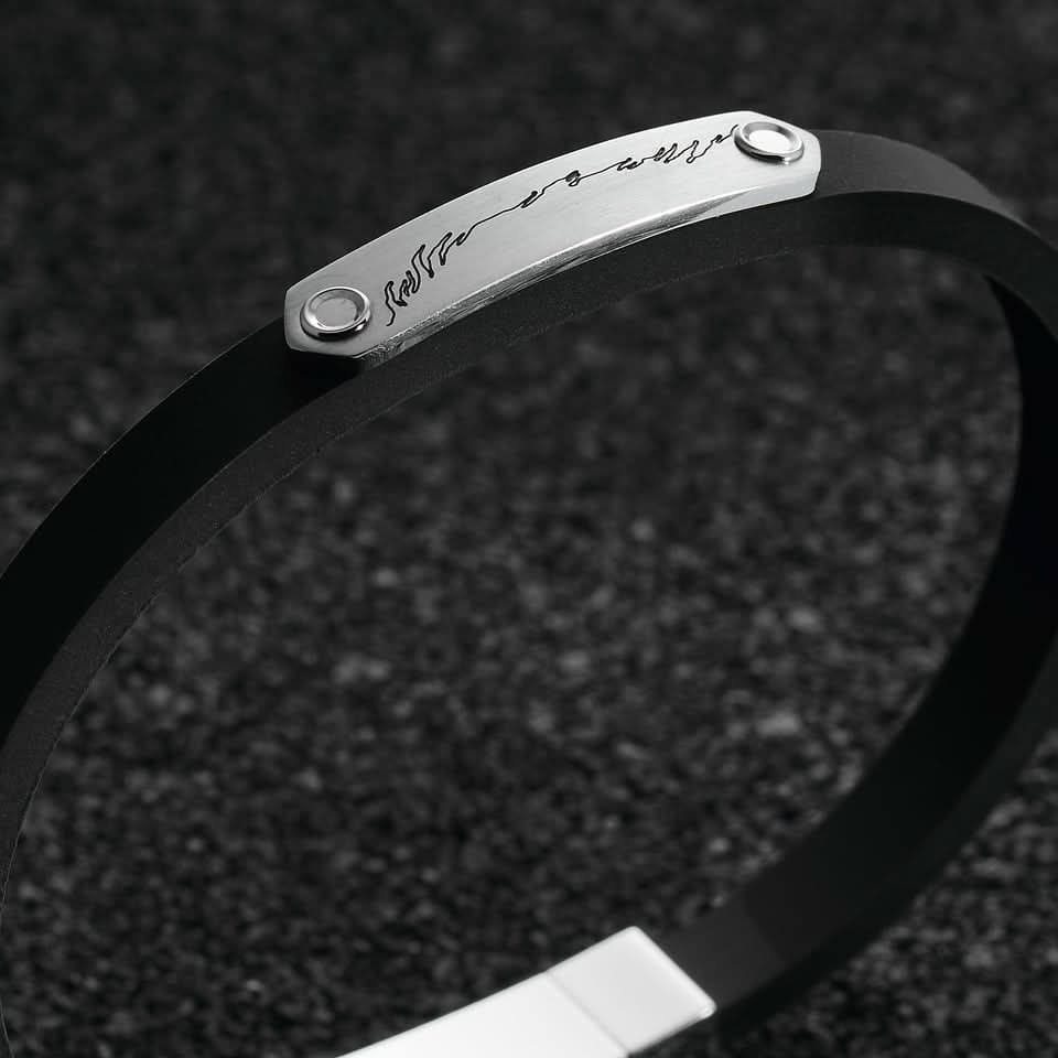 Stelvio Pass Strap Bracelet - Silver