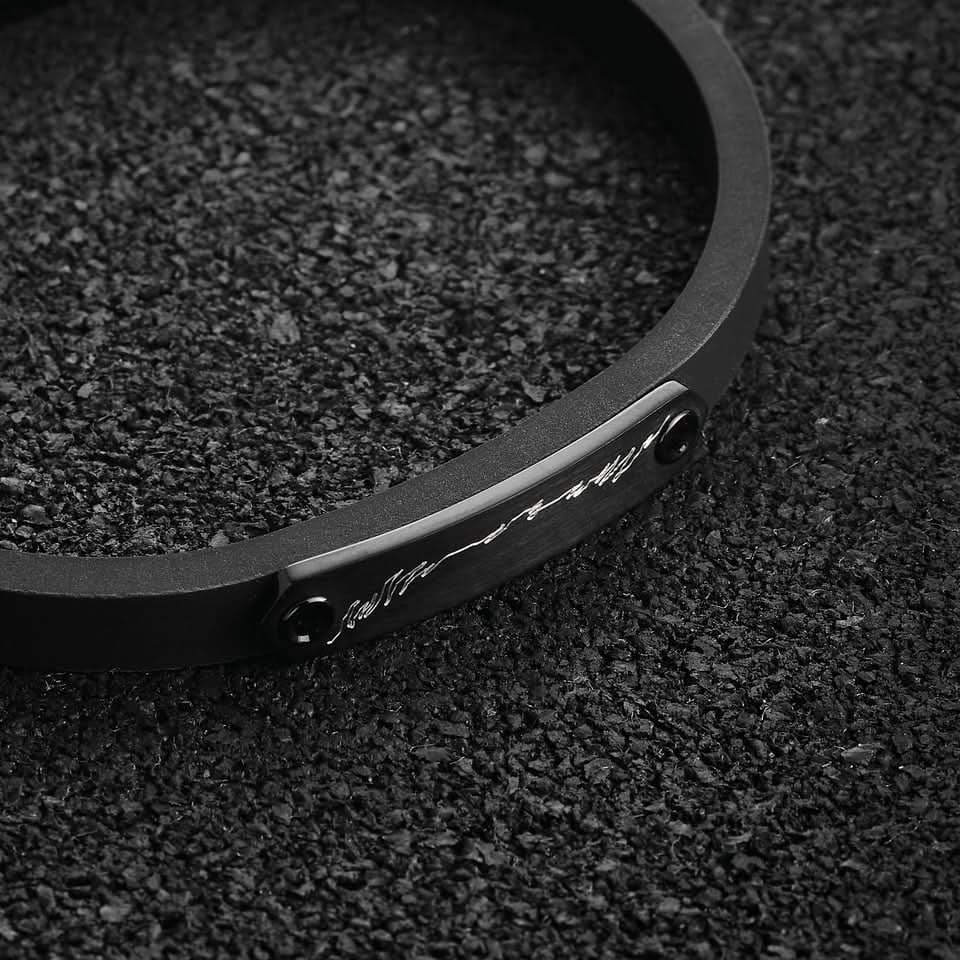 Stelvio Pass Strap Bracelet - Black