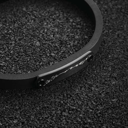Stelvio Pass Strap Bracelet - Black