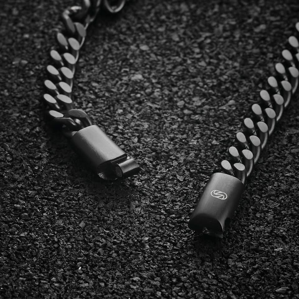 Open Road Cuban Bracelet - Black