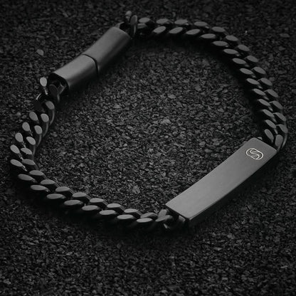 Open Road Cuban Bracelet - Black