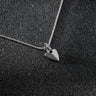 Chevron Pendant Shield - Silver
